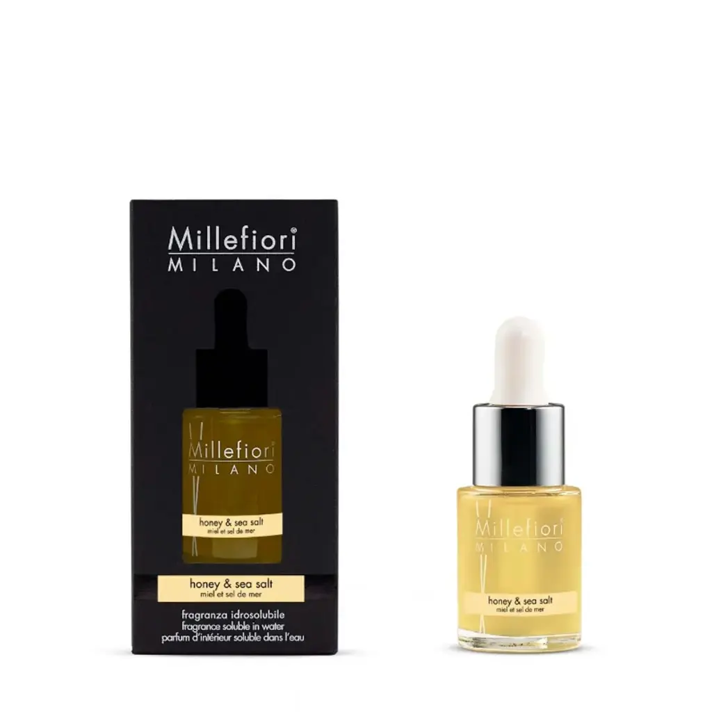 Parfum d'intérieur hydrosoluble Miel & sel de Mer 15ml MILLEFIORI MILANO