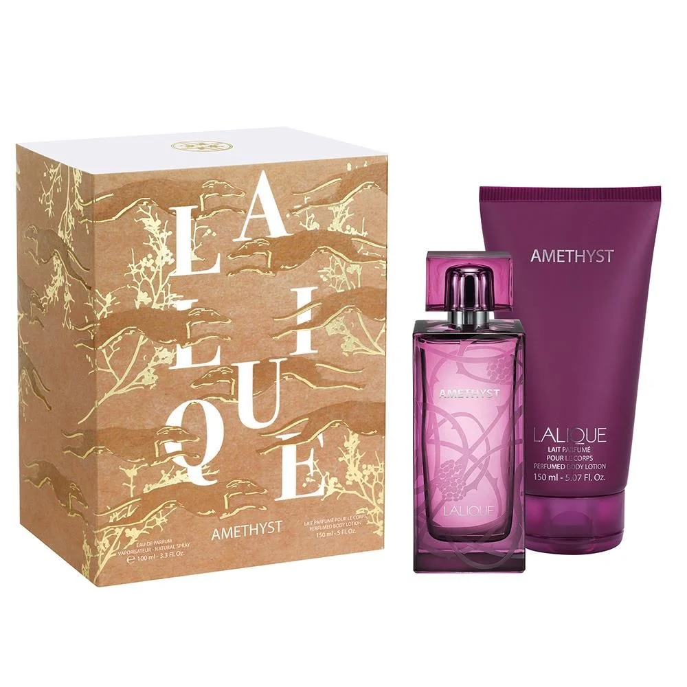 Coffret AMETHYST EDP 100ml et LPC 150ml LALIQUE