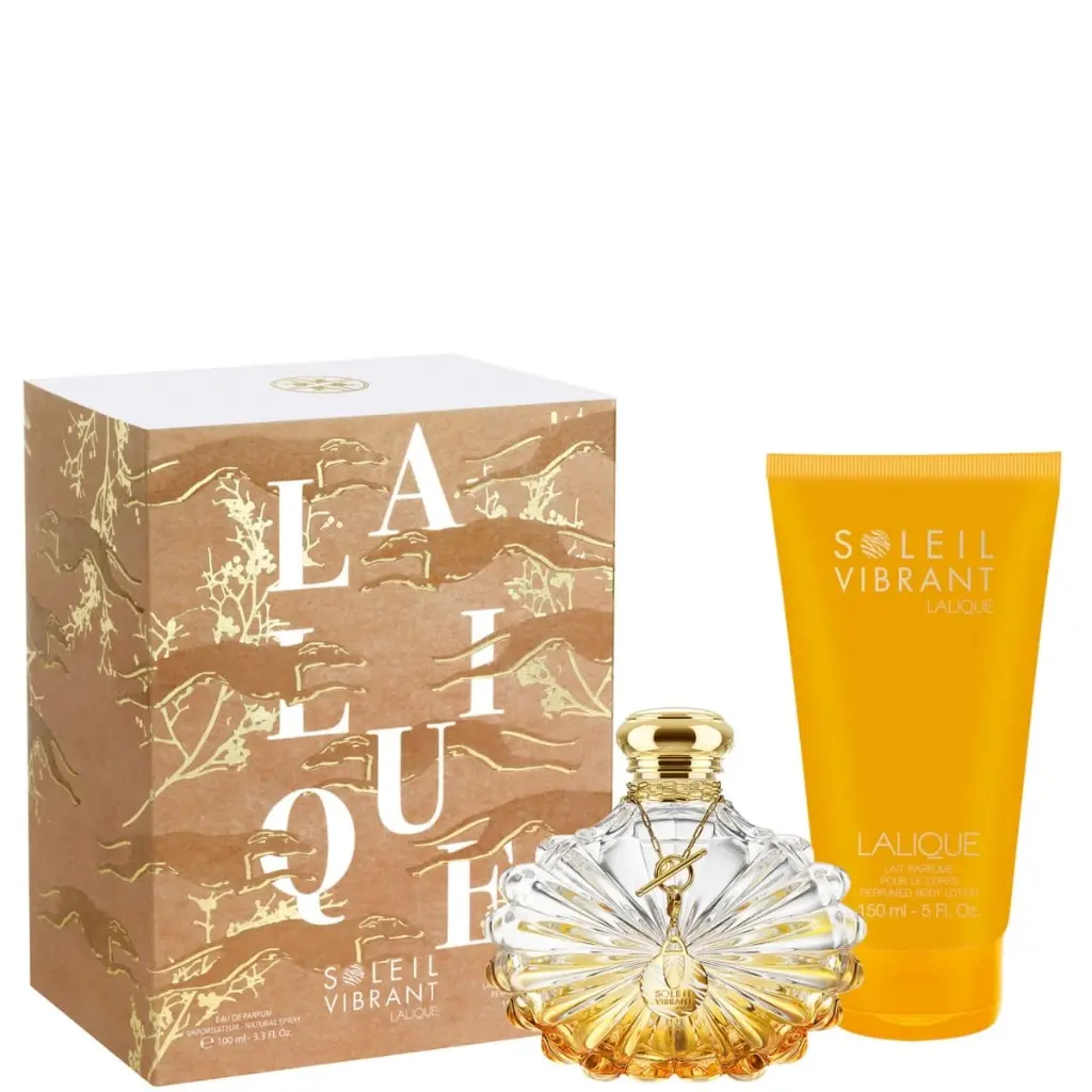 Coffret SOLEIL VIBRANT EDP 100ml et LPC 150ml LALIQUE
