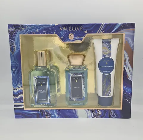 Coffret BLEUE Brume 100ml EDT 50ml GD 80ml V.V.LOVE 