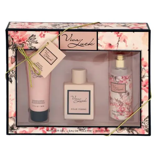 Coffret FLOWERS Brume 100ml EDT 50ml GD 80ml V.V.LOVE 