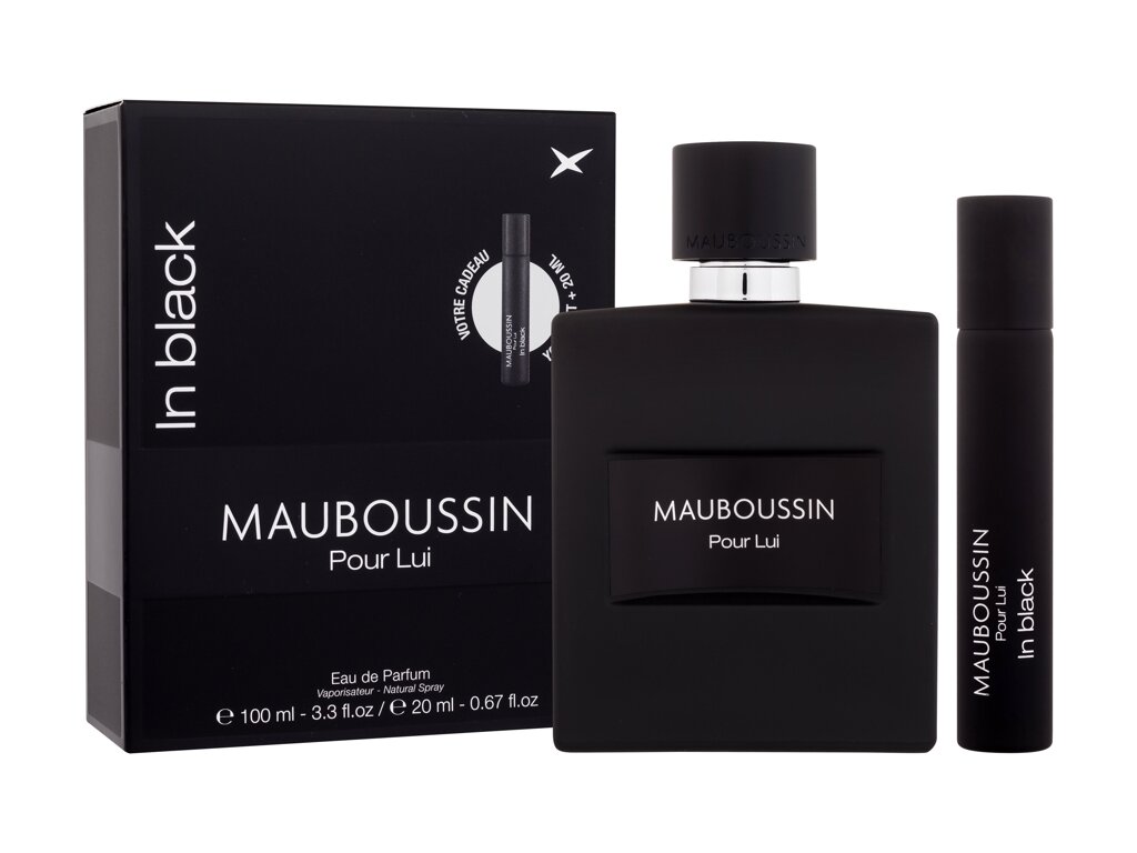 Eau de parfum IN BLACK POUR LUI 100ml + 20ml MAUBOUSSIN