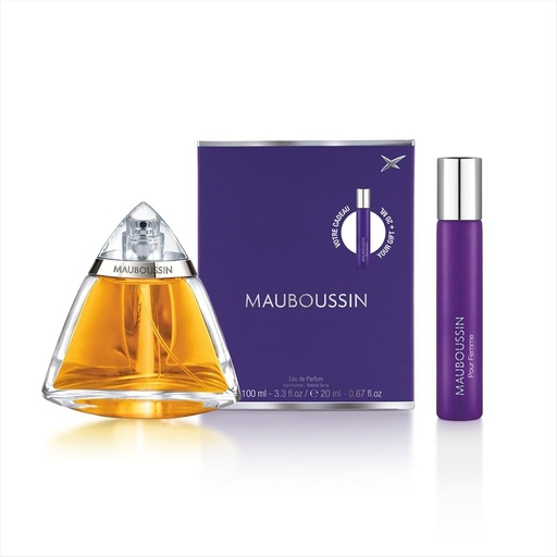 [MBMKG142] Coffret EDP 100ml + 20ml femme violet MAUBOUSSIN 